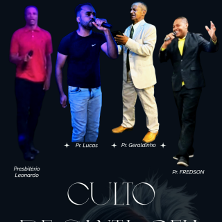 CULTO DA FAMILIA NO DOMINGO AS 19H00